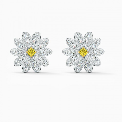 SWAROVSKI Eternal Flower Pierced Stud Yellow Mixed Plating 5518145
