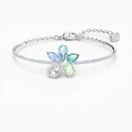 SWAROVSKI Sunny Bangle Bracelet Multi-colored Rhodium Plated 5520488