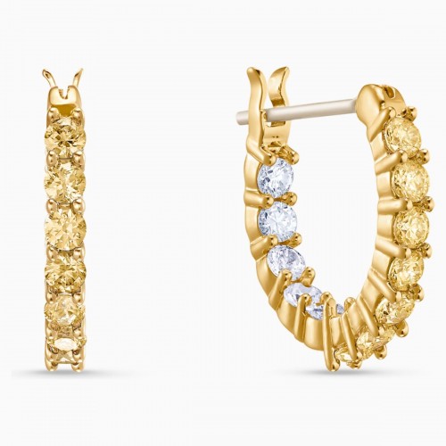 SWAROVSKI Vittore Hoop Pierced Earrings Gold Tone Plated 5522880