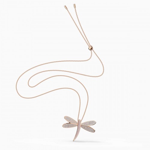 SWAROVSKI Eternal Flower Long Rose Gold Tone Plated 5524856