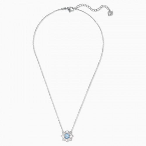SWAROVSKI Sunshine Necklace Blue Rhodium Plated 5536742