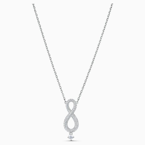 SWAROVSKI Infinity Neclace White Rhodium Plated 5537966