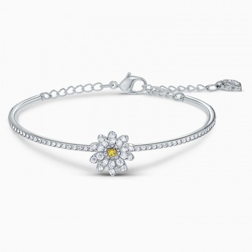 SWAROVSKI Eternal Flower Bangle Yellow Mixed Plated 5542012