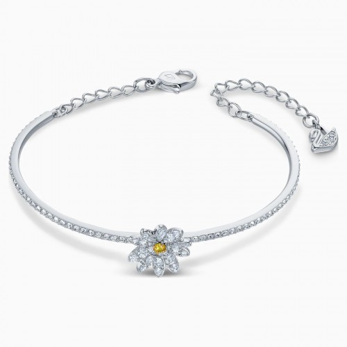 SWAROVSKI Eternal Flower Bangle Yellow Mixed Plated 5542012