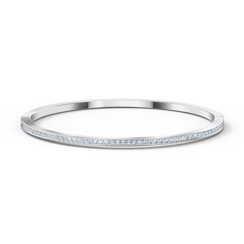 SWAROVSKI Rare Bangle White Rhodium Plated 5555723