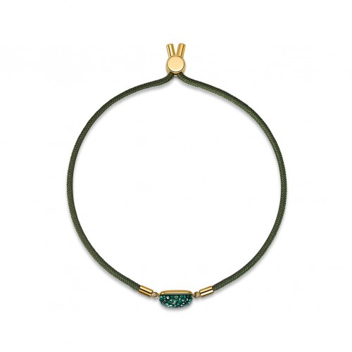SWAROVSKI Power Earth Element Bracelet Green Gold Tone Plated 5558350