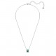 SWAROVSKI Angelic Rectangular Necklace Green Rhodium Plated 5559380