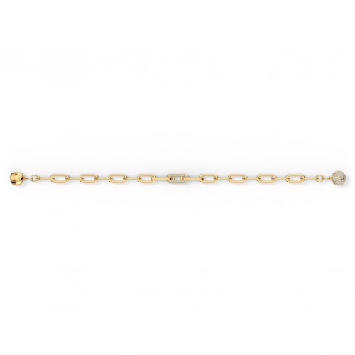 SWAROVSKI The Elements Chain Bracelet White Gold Tone Plated 5560666