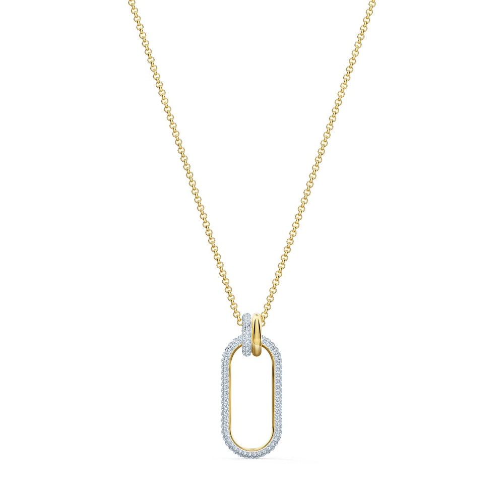 SWAROVSKI Time Long Pendant White Mixed Metal Plating 5560715