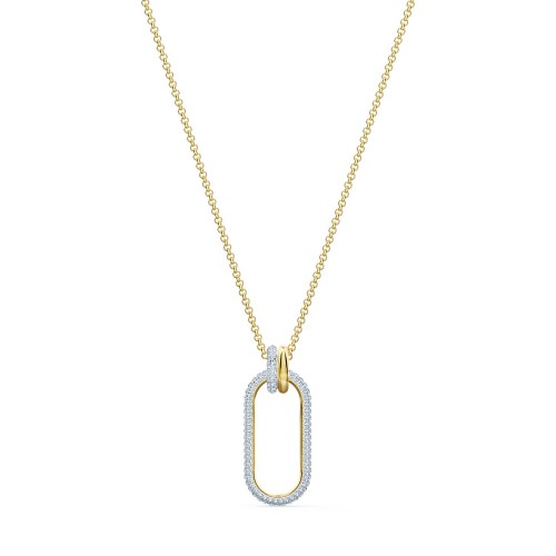 SWAROVSKI Time Long Pendant White Mixed Metal Plating 5560715