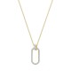 SWAROVSKI Time Long Pendant White Mixed Metal Plating 5560715