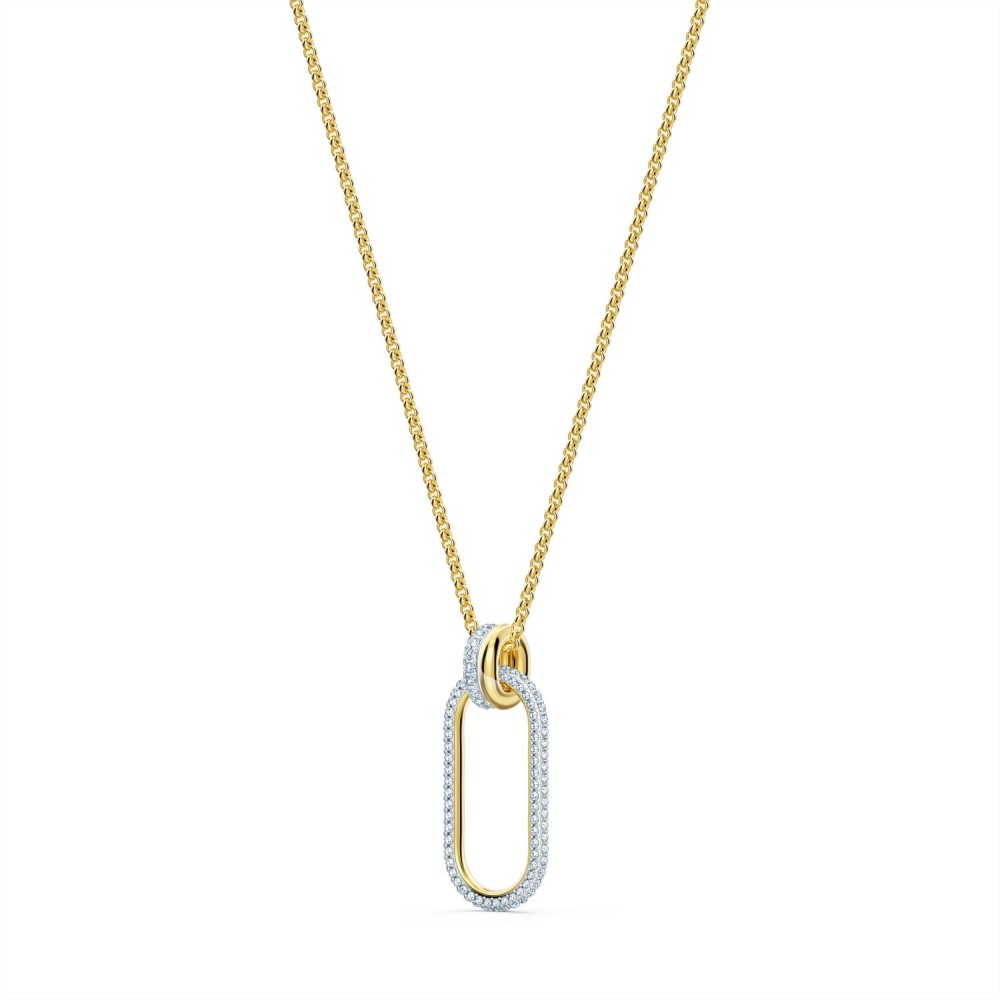 SWAROVSKI Time Long Pendant White Mixed Metal Plating 5560715