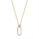 SWAROVSKI Time Long Pendant White Mixed Metal Plating 5560715