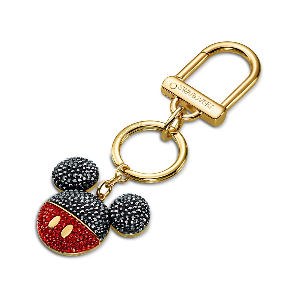 SWAROVSKI Charm Bag Mickey Black Gold Tone Plated 5560954