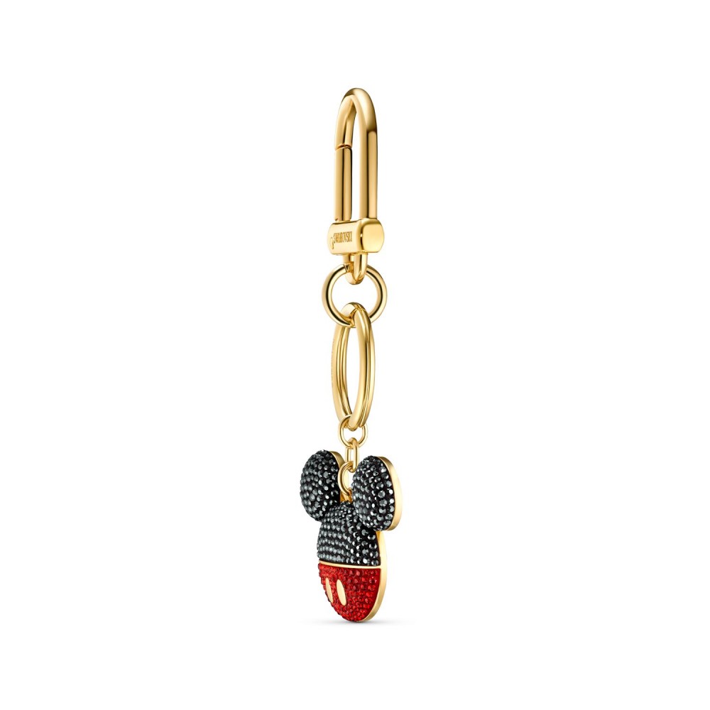 SWAROVSKI Charm Bag Mickey Black Gold Tone Plated 5560954