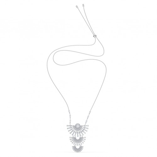 SWAROVSKI Sparkling Dance Dial Up Necklace White Rhodium Plated 5564432