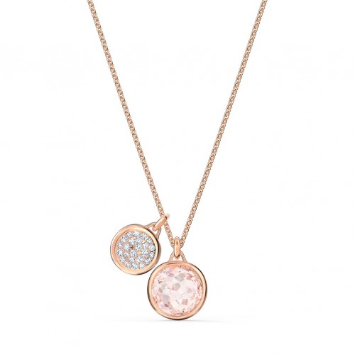 SWAROVSKI Tahlia Double Pendant Pink Rose Gold Tone Plated 5564908