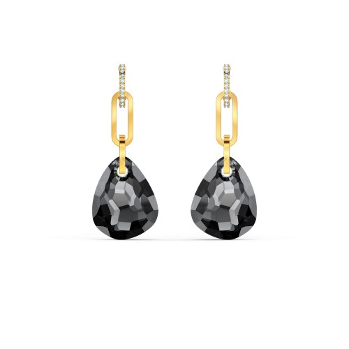 SWAROVSKI T-Bar Pierced Earrings Gold Tone Plated 5566148