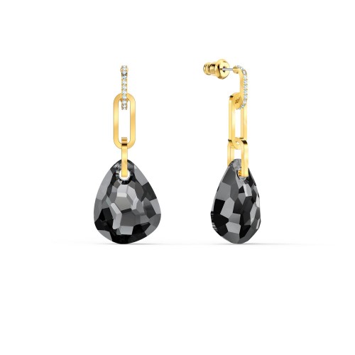 SWAROVSKI T-Bar Pierced Earrings Gold Tone Plated 5566148
