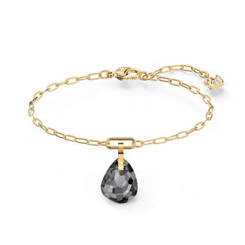 SWAROVSKI T Bar Bracelet Grey Gold Tone Plated 5566149