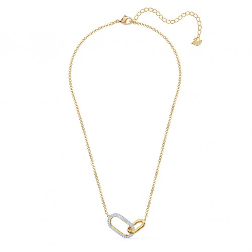 SWAROVSKI Time Necklace White Mixed Metal Finish 5566227