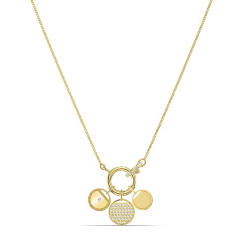 SWAROVSKI Ginger Charm Necklace White Gold Tone Plated 5567530