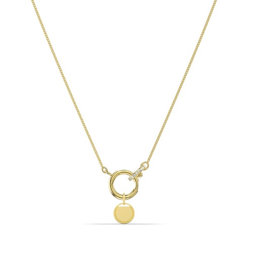 SWAROVSKI Ginger Charm Necklace White Gold Tone Plated 5567530