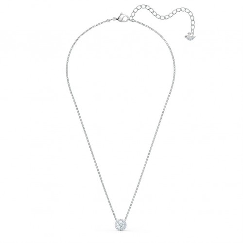 SWAROVSKI Angelic Round Pendant White Rhodium Plated 5567931