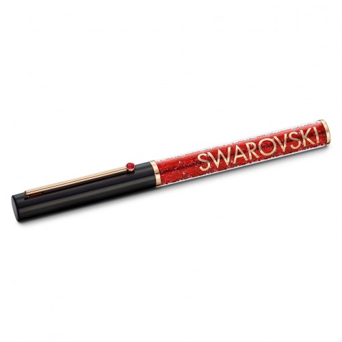 SWAROVSKI Crystalline Gloss Ballpoint Pen Black & Red Rose Gold Tone Plated 5568754