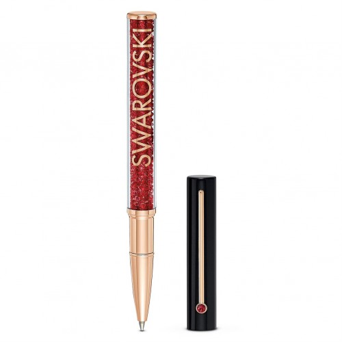 SWAROVSKI Crystalline Gloss Ballpoint Pen Black & Red Rose Gold Tone Plated 5568754