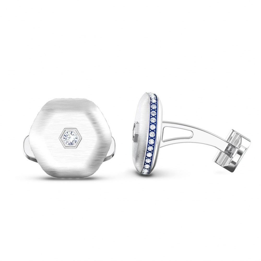 SWAROVSKI Theo Air Element Cufflinks White Rhodium Plated 5569154