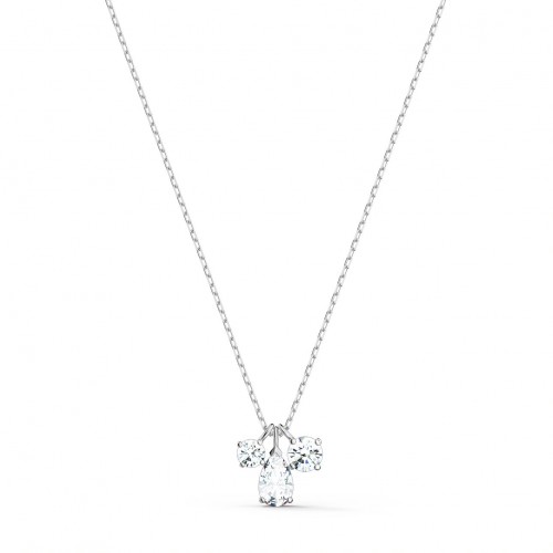 SWAROVSKI Attract Cluster Pendant White Rhodium Plated 5571077