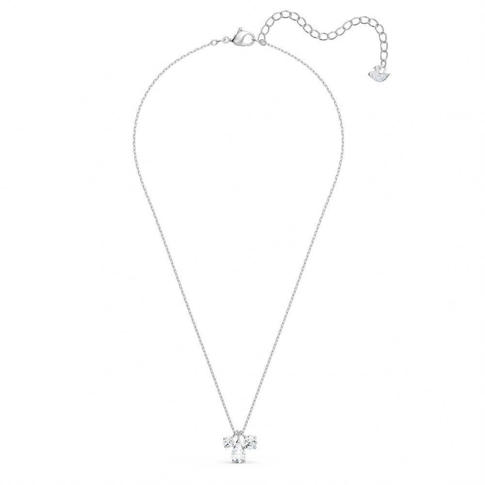 SWAROVSKI Attract Cluster Pendant White Rhodium Plated 5571077