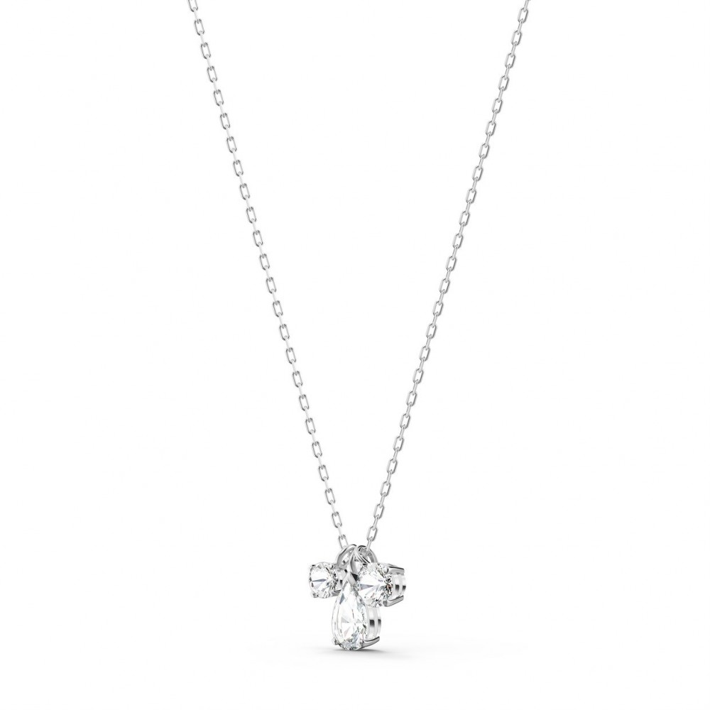 SWAROVSKI Attract Cluster Pendant White Rhodium Plated 5571077