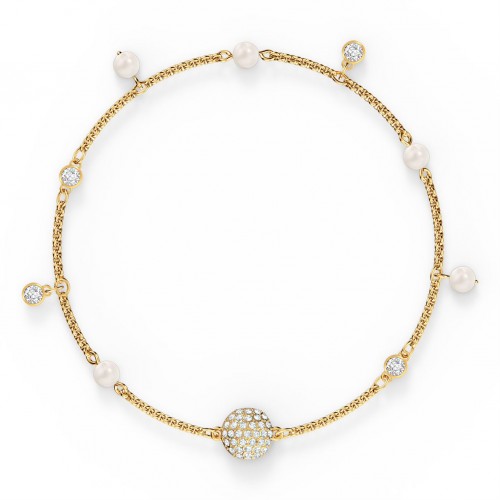 SWAROVSKI Remix Delicate Pearl Strand White Gold Tone Plated Medium 5556904