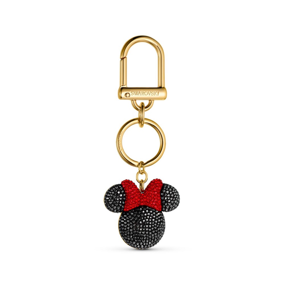 SWAROVSKI Charm Bag Minnie Black Gold Tone Plated 5572567