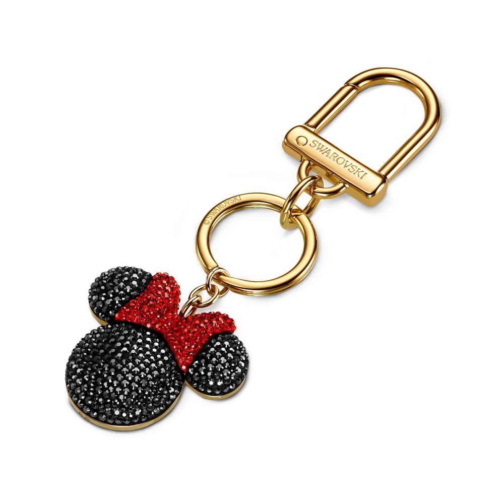 SWAROVSKI Charm Bag Minnie Black Gold Tone Plated 5572567