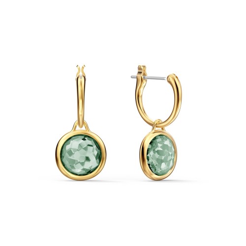 SWAROVSKI Tahlia Mini Hoop Pierced Earrings Gold Tone Plated 5572587
