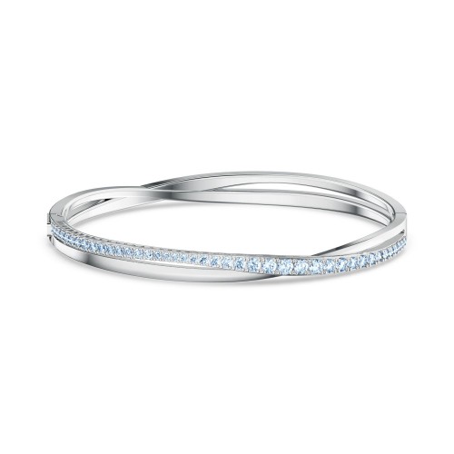 SWAROVSKI Twist Rows Blue Rhodium Plated 5582810
