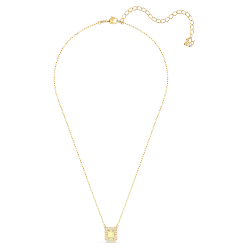 SWAROVSKI Millenia Necklace Square Zirconia Yellow Gold Tone Plated 5598421