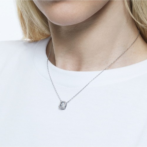 SWAROVSKI Millenia Necklace Square Zirconia White Rhodium Plated 5599177