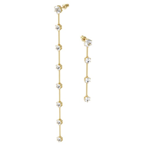 SWAROVSKI Constella Earrings Asymmetrical White Gold Tone Plated 5600490