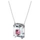 SWAROVSKI Chroma Necklace Pink Rhodium Plated 5608647