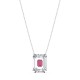 SWAROVSKI Chroma Necklace Pink Rhodium Plated 5608647