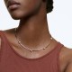SWAROVSKI Constella Necklace White Rose Gold Tone Plated 5609710