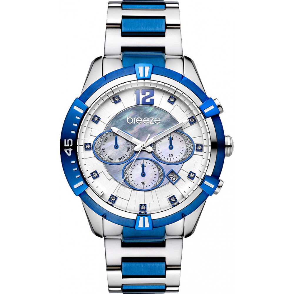 BREEZE Skylander Stainless Steel Bracelet Chronograph 610811.3