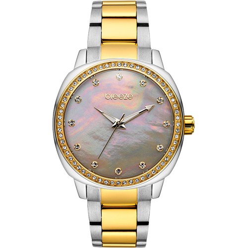 BREEZE Glamcy Crystals Two Tone Stainless Steel Bracelet 711081.2