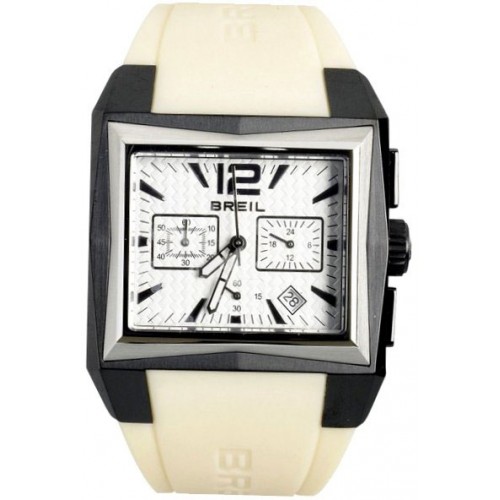 BREIL Chronograph Beige Rubber Strap BR0234