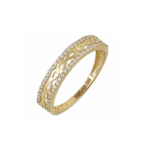 14K Χρυσό Δαχτυλίδι με Ζιργκόν D6141O