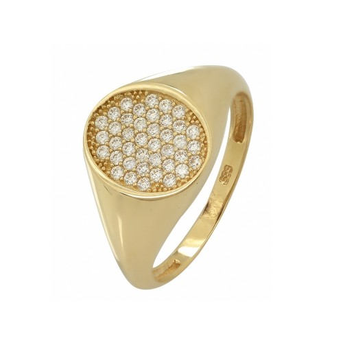 14K Χρυσό Δαχτυλίδι με Ζιργκόν D6159O